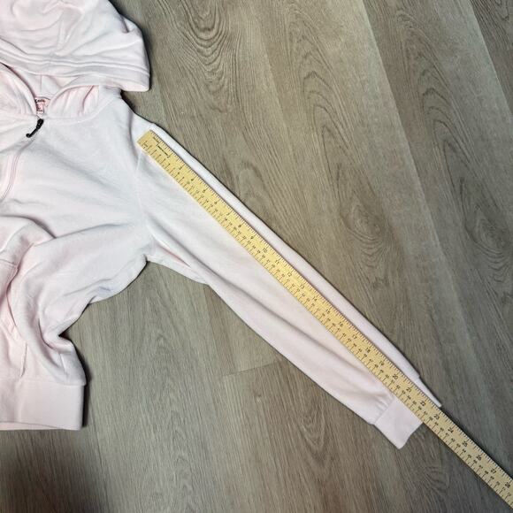 Vintage Juicy Couture TrackSuit Jacket Size Medium Light Pink Y2K - Picture 9 of 9